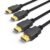 4K HDMI Cable 6FT 2-Pack, High Speed HDMI Cable Shielded Cord for Gaming Monitor Support 4K@60Hz, 2K@120Hz, Ethernet, HDR, 3D, ARC Compatible with Roku TV, Laptop, Monitor, PS5, Xbox, Blu-ray, HDTV